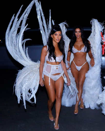 Kourtney Kardashian as a VS Angel 